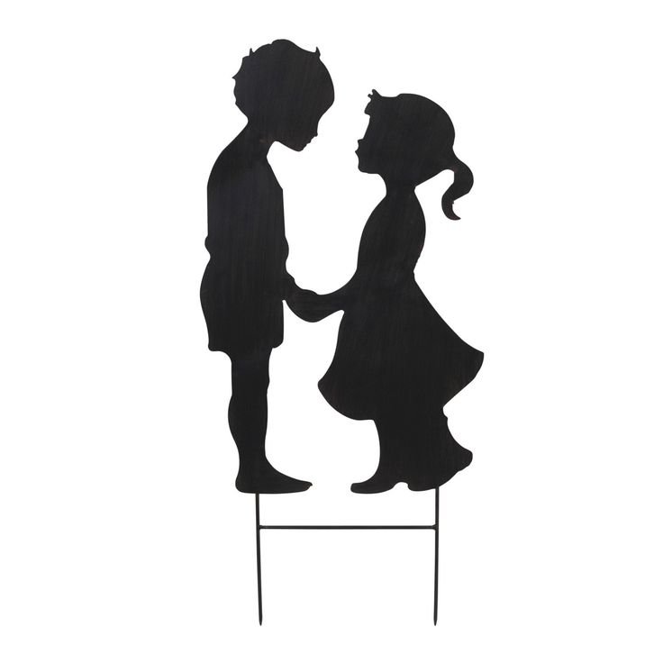 Влюбленные силуэт