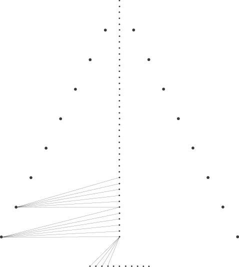 Изонить елка схема с цифрами