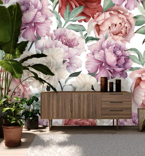 Обои пионы на стену