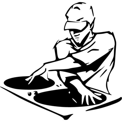 Диджей трафарет