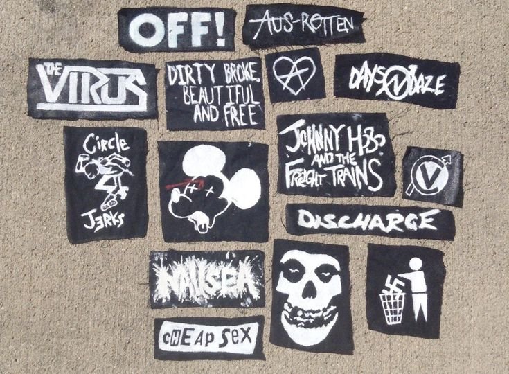 Нашивки на одежду панк