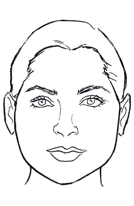 Очертания лица