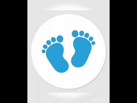 Стопа малыша трафарет