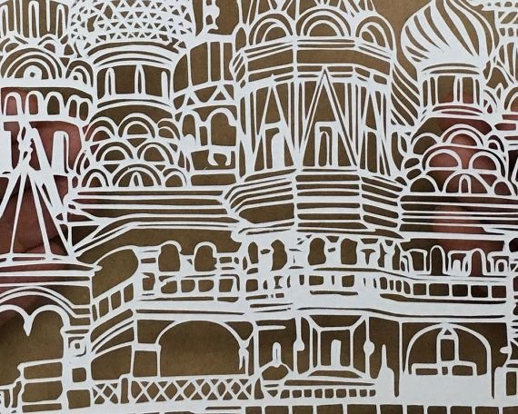 Вытынанка храм Василия Блаженного