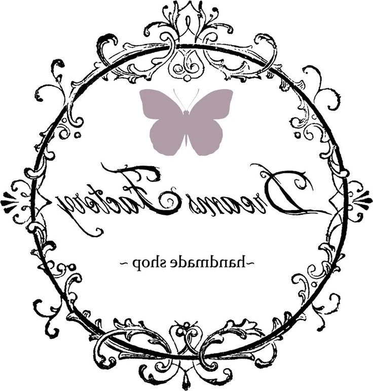 Зеркальные надписи для декупажа