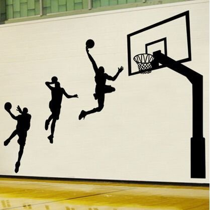 Спортивные трафареты для стен