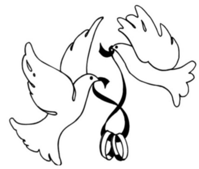 Трафарет птички для вырезания