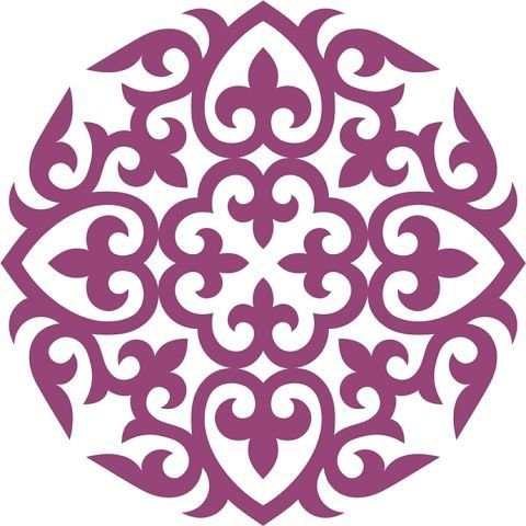 Орнамент казахский национальный ою вектор