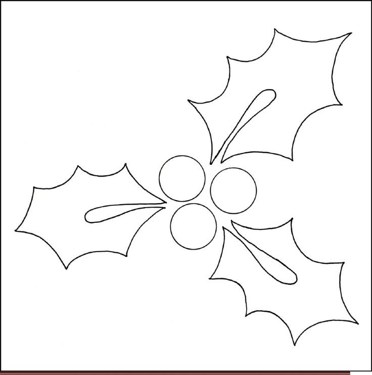 Трафарет остролиста