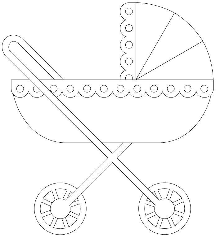 Разукрашка коляска