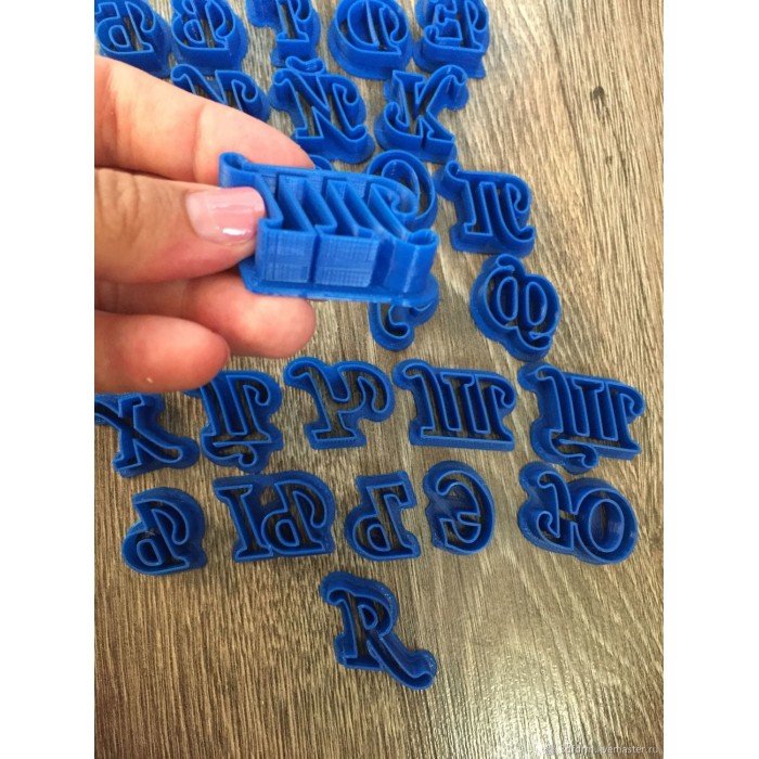 Штамп алфавит для мастики