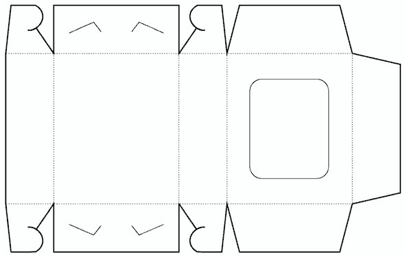 Развертка коробки