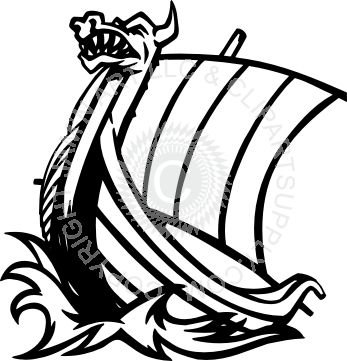 Ладья викингов эскиз