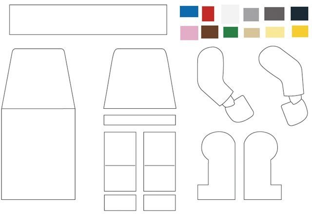 Шаблон лего