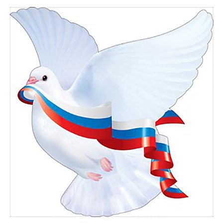 Голубь с ленточкой