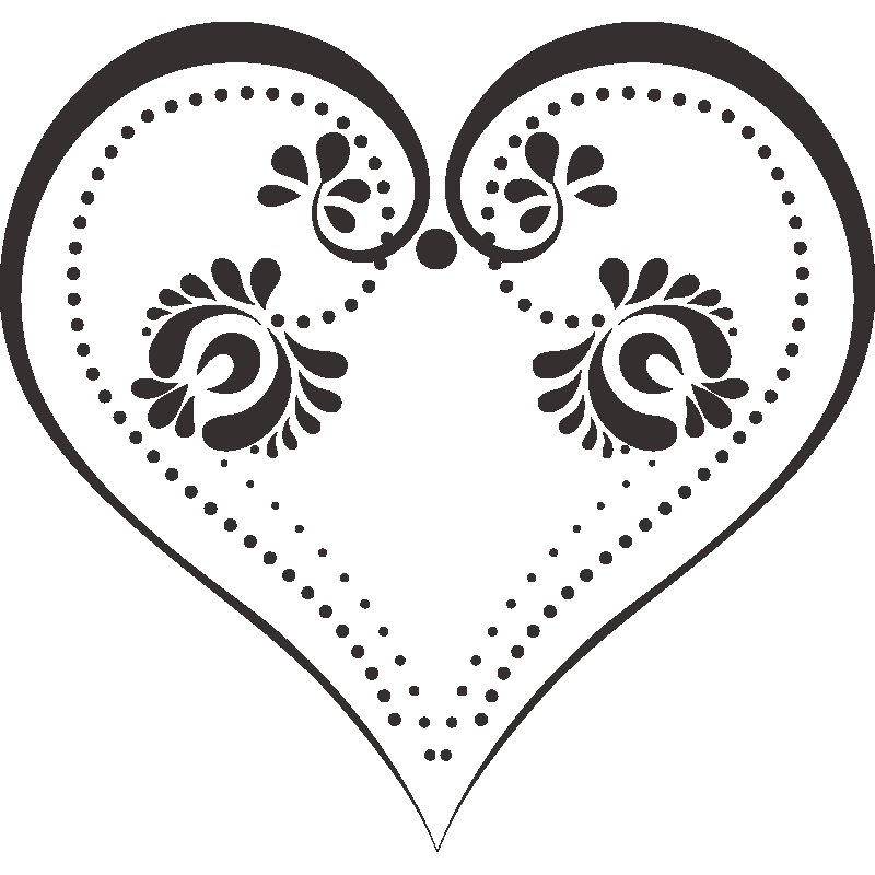 Трафарет сердечки