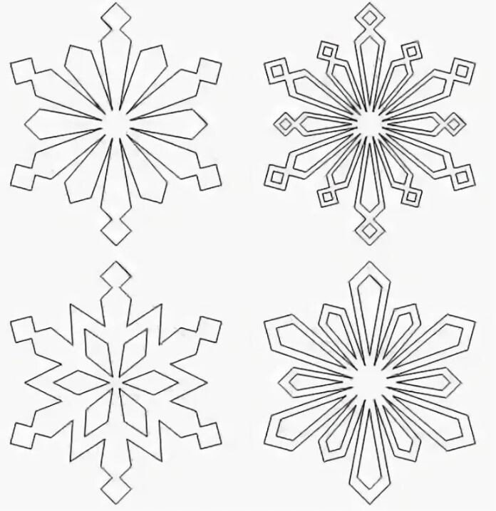 Шаблоны снежинок