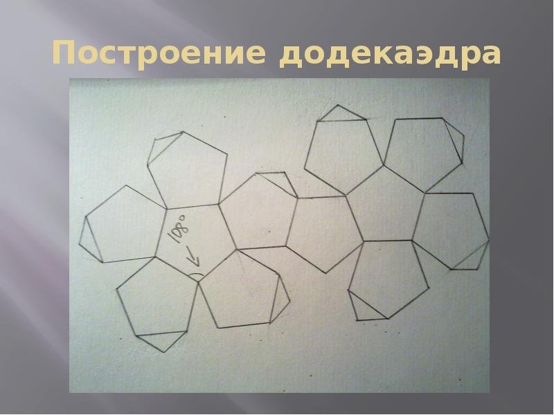 Додекаэдр: развертка для склеивания с припусками, где найти?