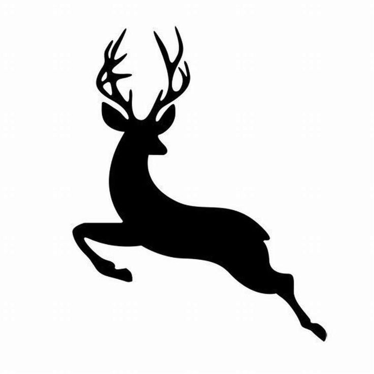 Силуэт оленя