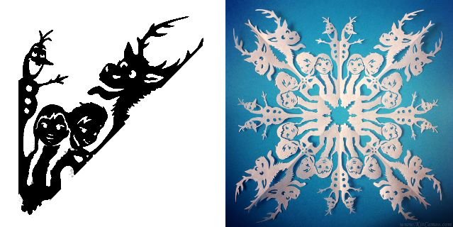 Необычные снежинки для вырезания