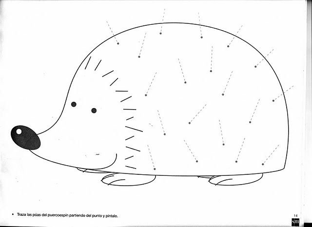 Раскраска Ёжик