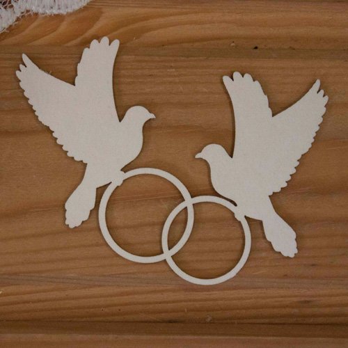 Трафарет колец на свадьбу