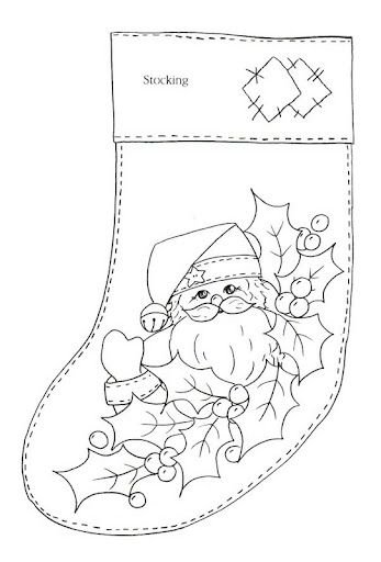 Выкройка сапожка на новый год