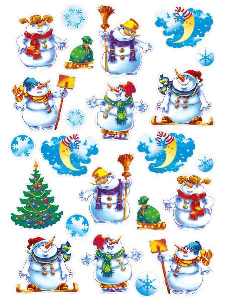 Наклейки "новый год"