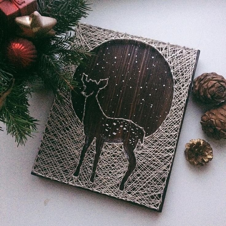 Стринг арт елочная игрушка