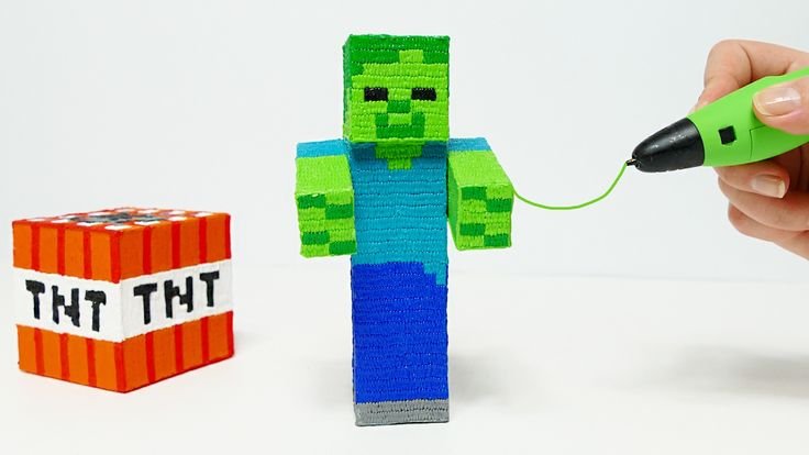 3d ручка майнкрафт Стив