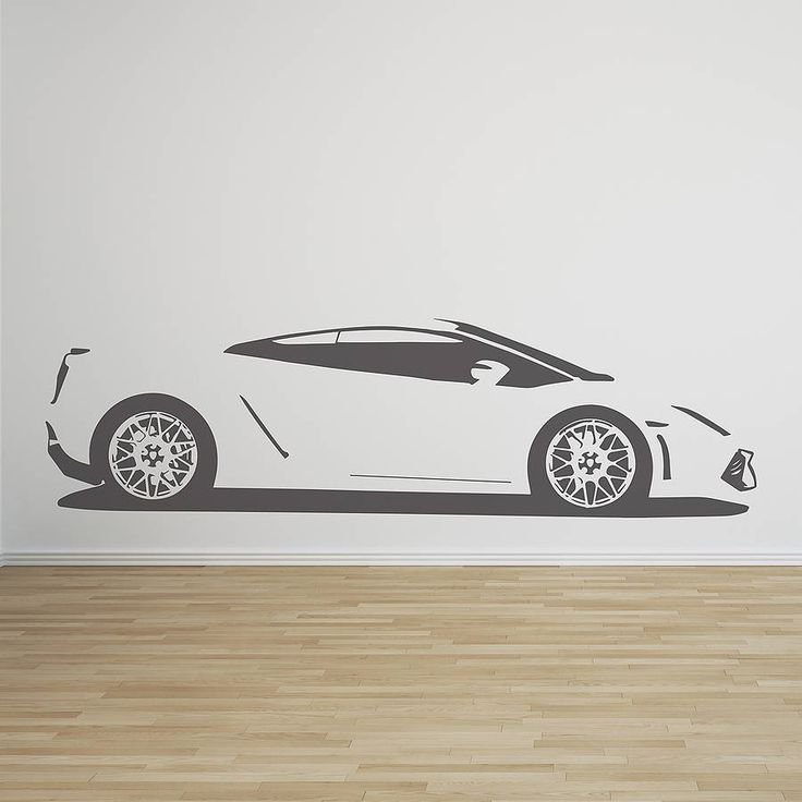 Виниловая наклейка автомобиль на стену