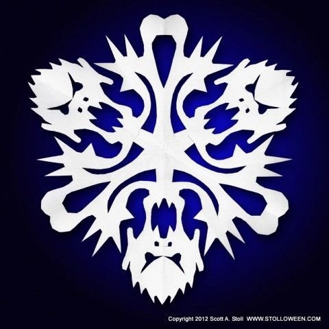 Снежинки на Хэллоуин