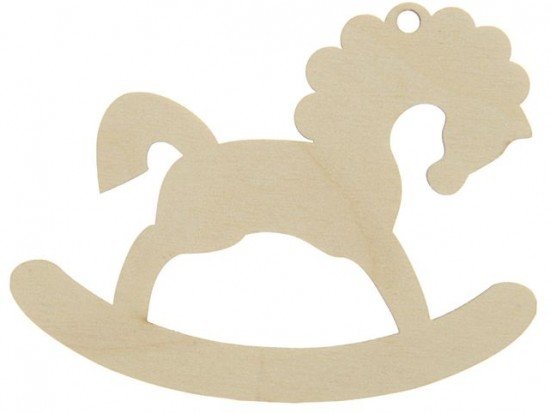 Деревянная лошадка трафарет