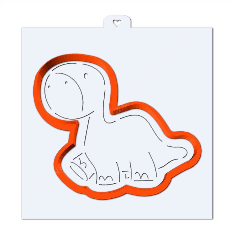 Вырубка формочка для печенья динозавр