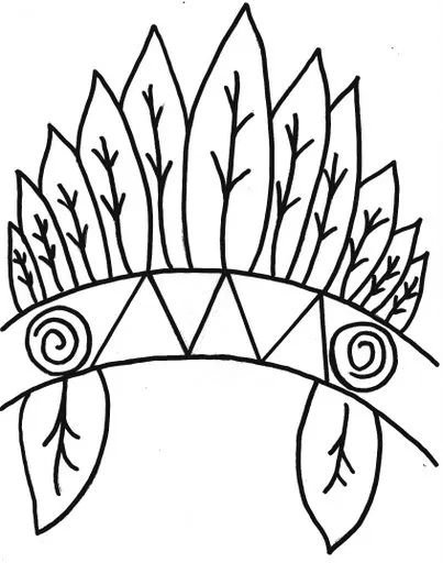 Головной убор индейца