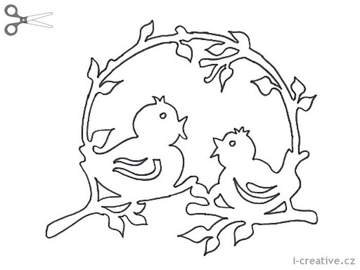 Весенние трафареты на окна детского сада