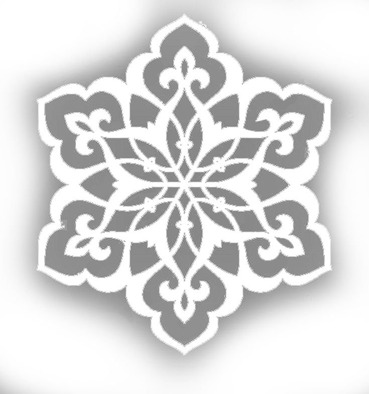 Снежинки вытыканки ажурные