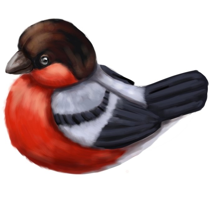 Маска снегиря на голову