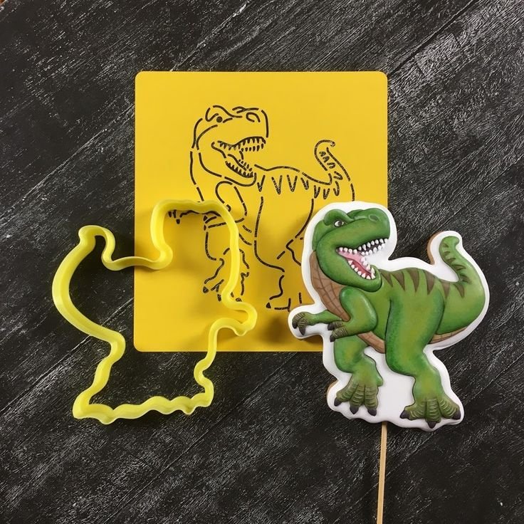 Пряник в форме динозавра