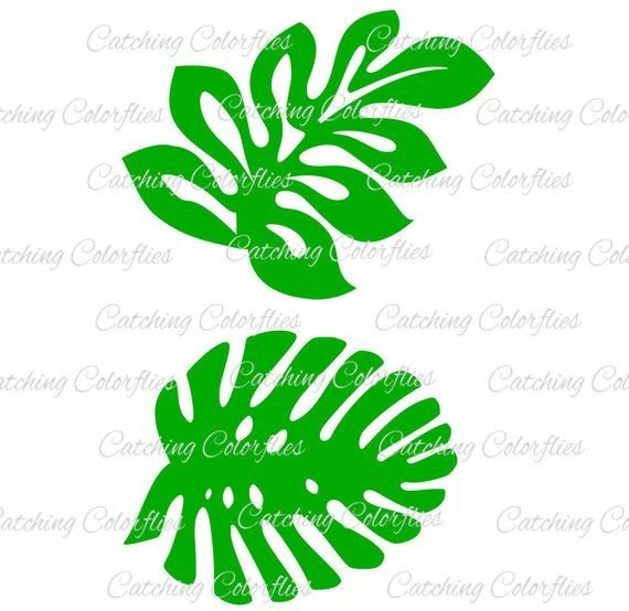 Трафареты цветов для гавайской вечеринки