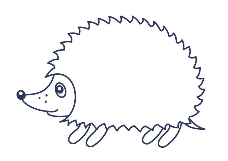 Раскраска Ёжик