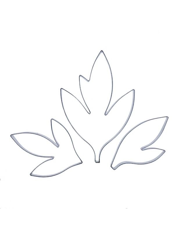 Трафарет листьев цветов