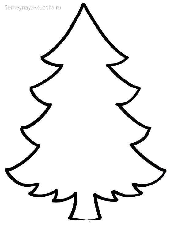 Елка контур