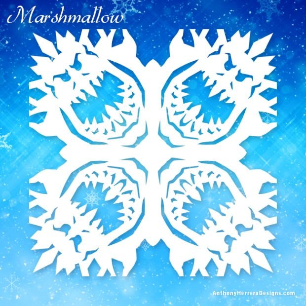Вырезать снежинку Холодное сердце