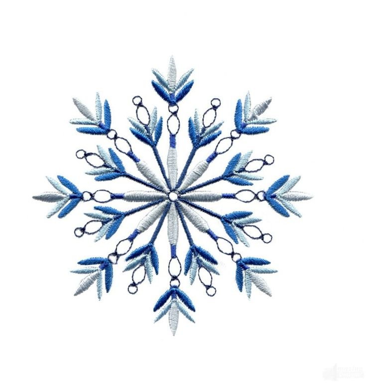 Орнамент снежинки