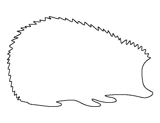 Трафарет ежика для рисования