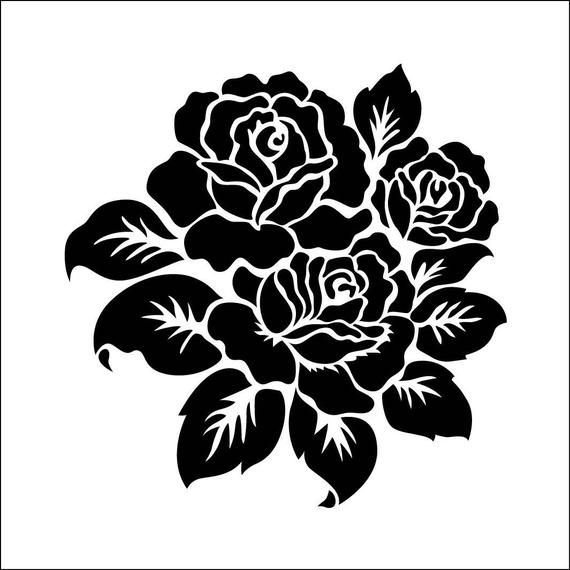 Бордовый векторный цветок