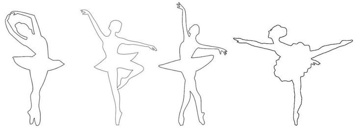 Балерины трафареты для вырезания