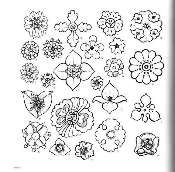 Маленькие цветочки раскраска