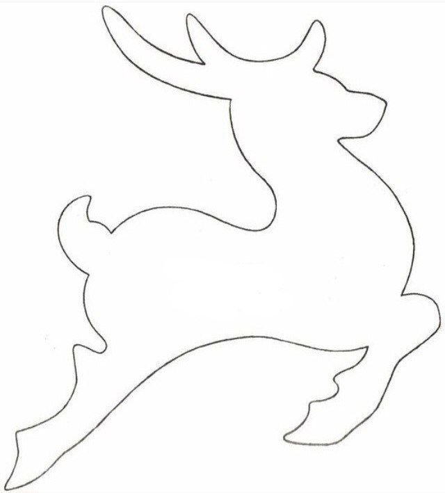 Трафарет "олени"